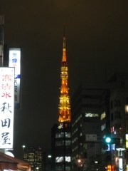 向こうは東京タワー